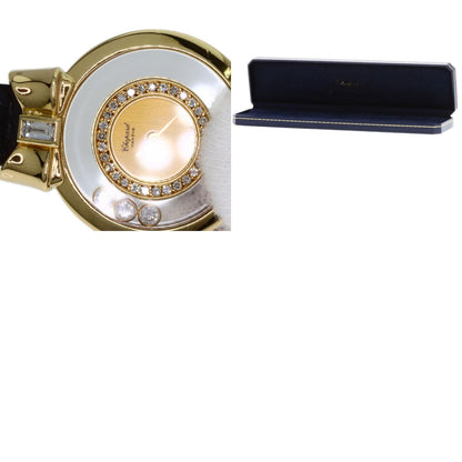 Chopard Happy diamond ribbon 20/5334 Watches 20/5334 K18 Yellow Gold/Leather Ladies