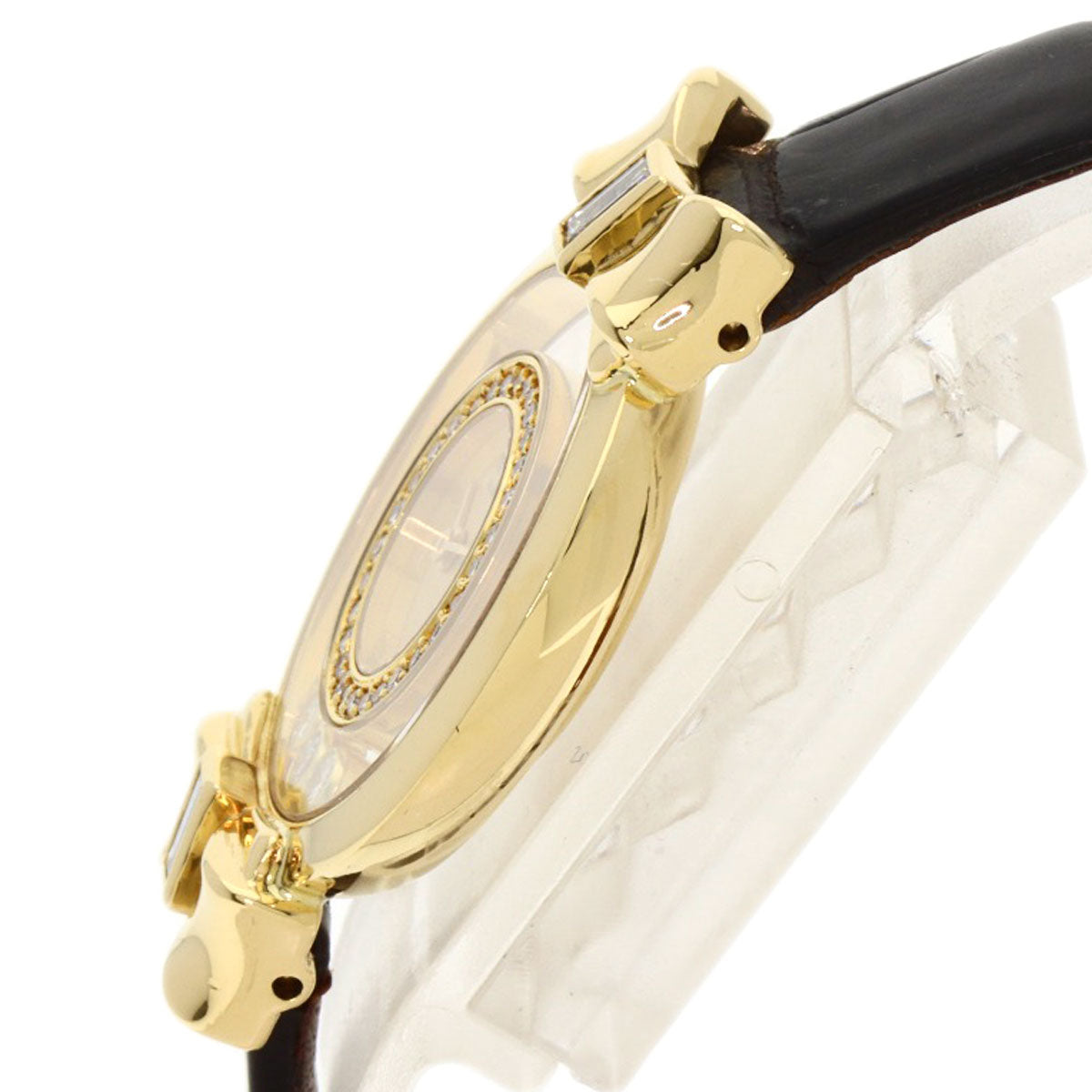Chopard Happy diamond ribbon 20/5334 Watches 20/5334 K18 Yellow Gold/Leather Ladies