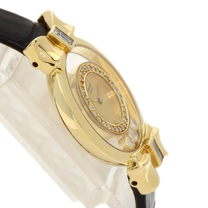 Chopard Happy diamond ribbon 20/5334 Watches 20/5334 K18 Yellow Gold/Leather Ladies
