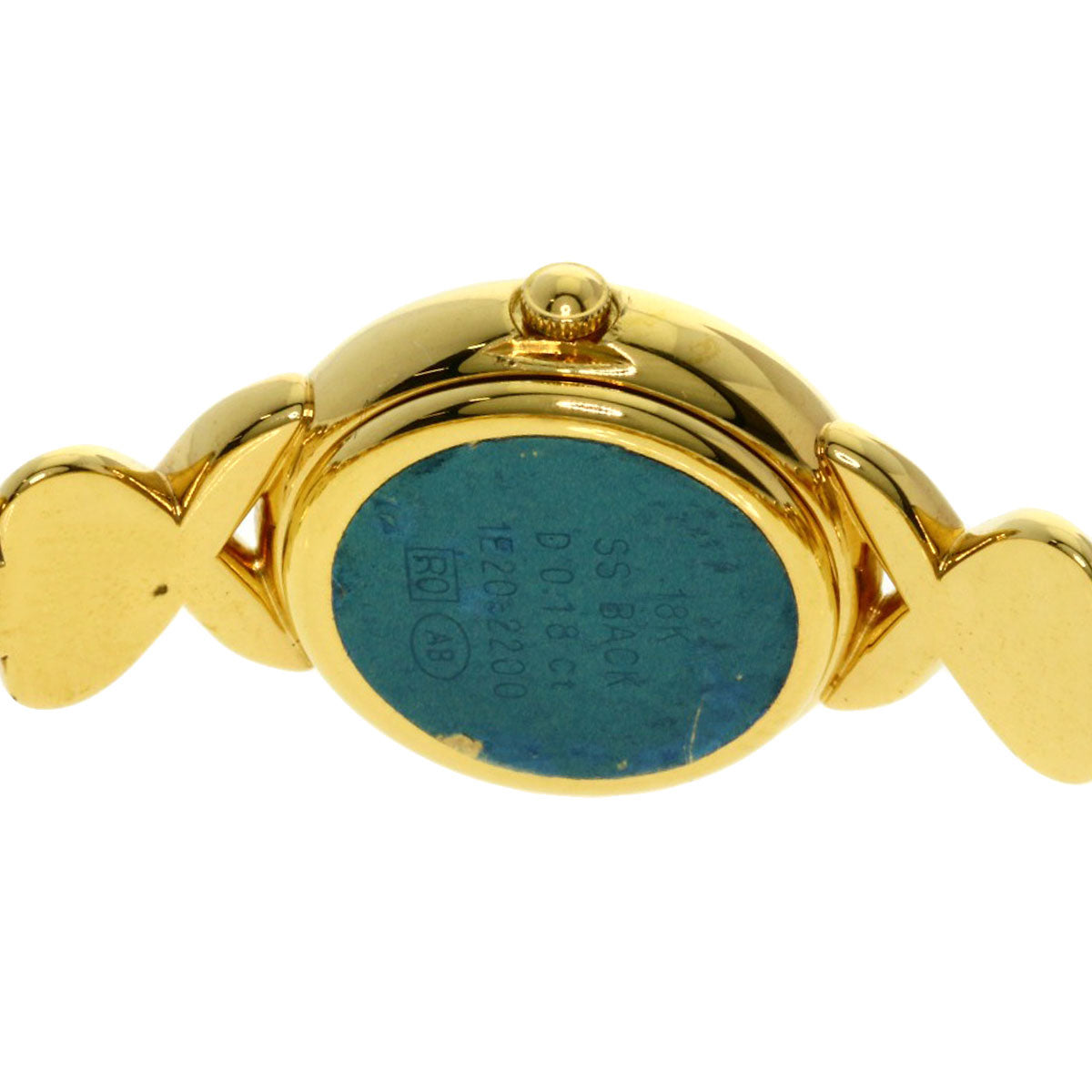 TASAKI Round Face Diamond Watches 1E20-2200 18K/Gold Plated Ladies