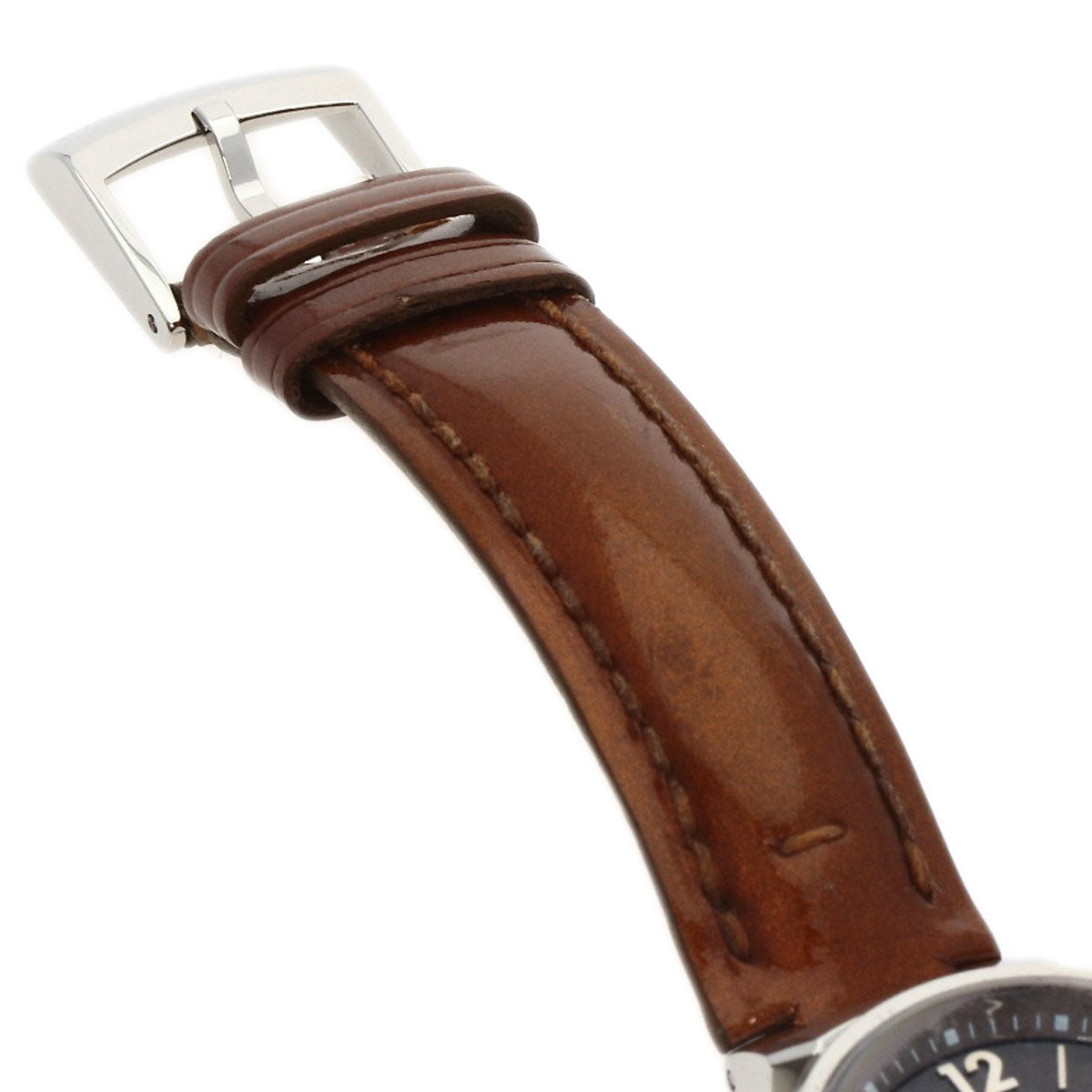 LOUIS VUITTON Tambour Watches Q1211 Stainless Steel/Leather Ladies