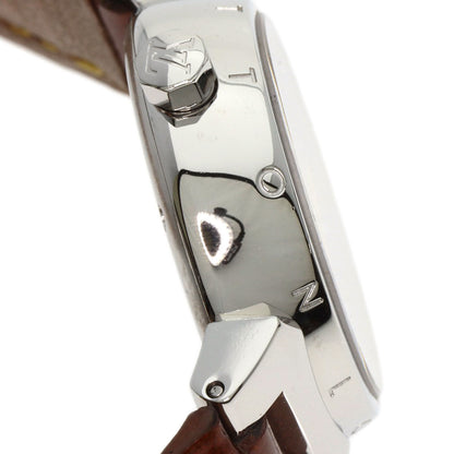 LOUIS VUITTON Tambour Watches Q1211 Stainless Steel/Leather Ladies