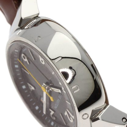 LOUIS VUITTON Tambour Watches Q1211 Stainless Steel/Leather Ladies
