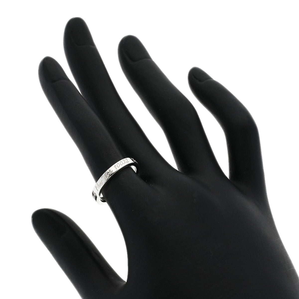 TIFFANY&Co. Notes narrow Ring Silver Ladies [Used]