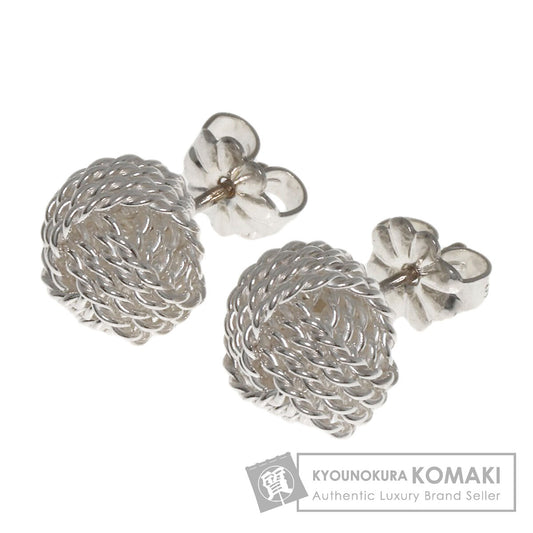 TIFFANY&Co. Somerset Mesh Ball earring Silver Ladies [Used]