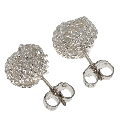 TIFFANY&Co. Somerset Mesh Ball earring Silver Ladies [Used]
