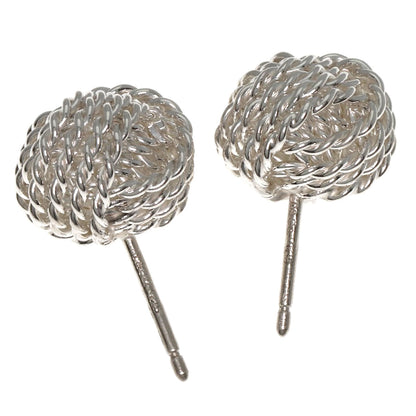 TIFFANY&Co. Somerset Mesh Ball earring Silver Ladies [Used]