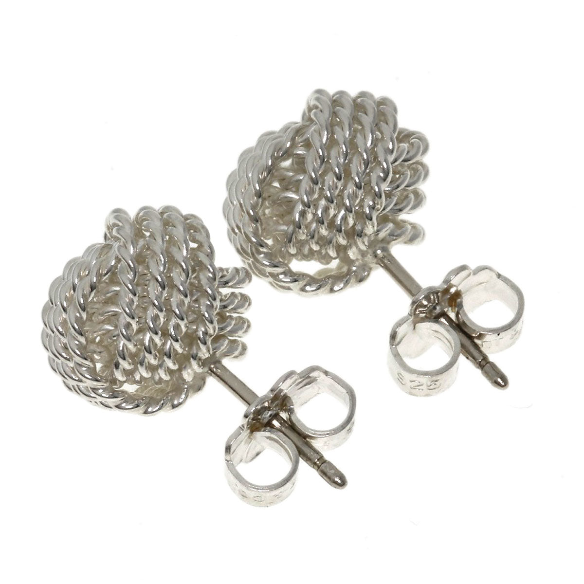 TIFFANY&Co. Somerset Mesh Ball earring Silver Ladies [Used]