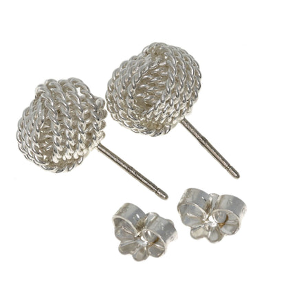 TIFFANY&Co. Somerset Mesh Ball earring Silver Ladies [Used]