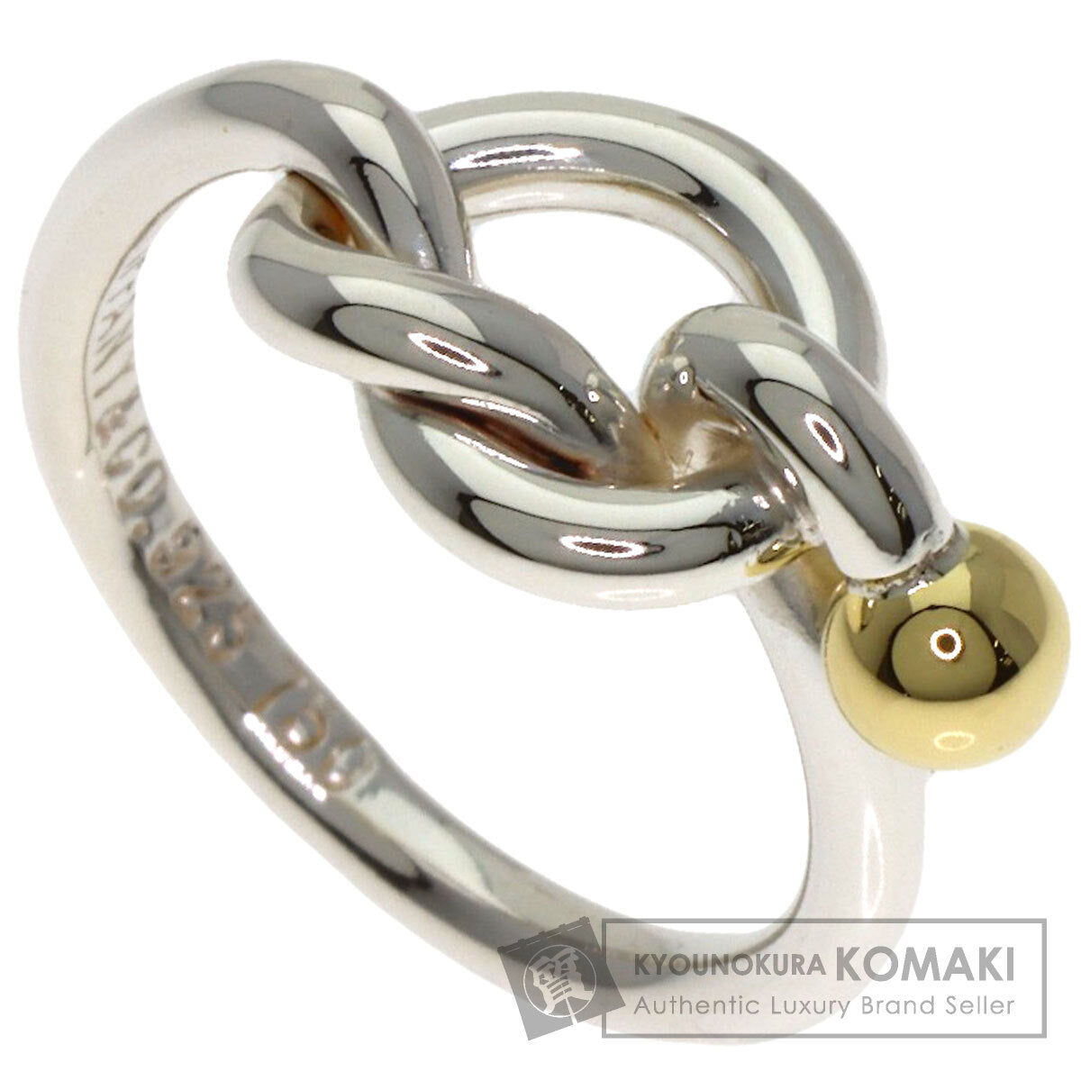 TIFFANY&Co. Love knot Ring Silver 18K Yellow GoldLadies [Used]