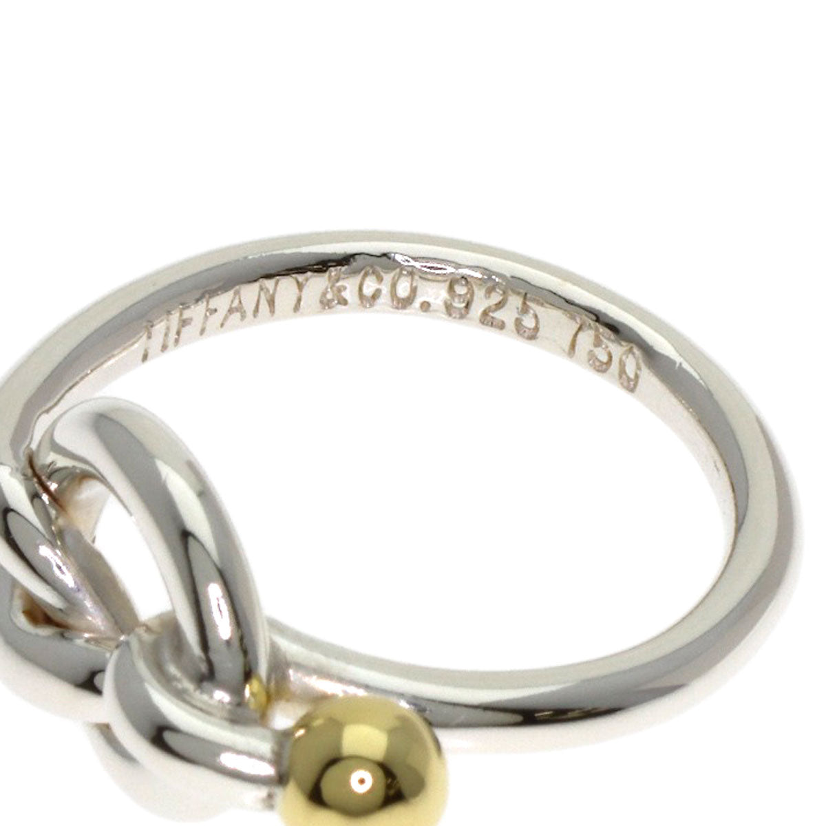 TIFFANY&Co. Love knot Ring Silver 18K Yellow GoldLadies [Used]