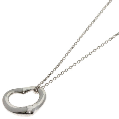 TIFFANY&Co. Open heart Necklace Silver Ladies [Used]