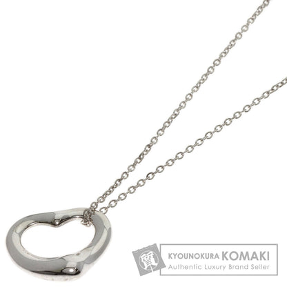 TIFFANY&Co. Open heart Necklace Silver Ladies [Used]
