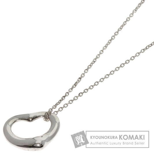 TIFFANY&Co. Open heart Necklace Silver Ladies [Used]