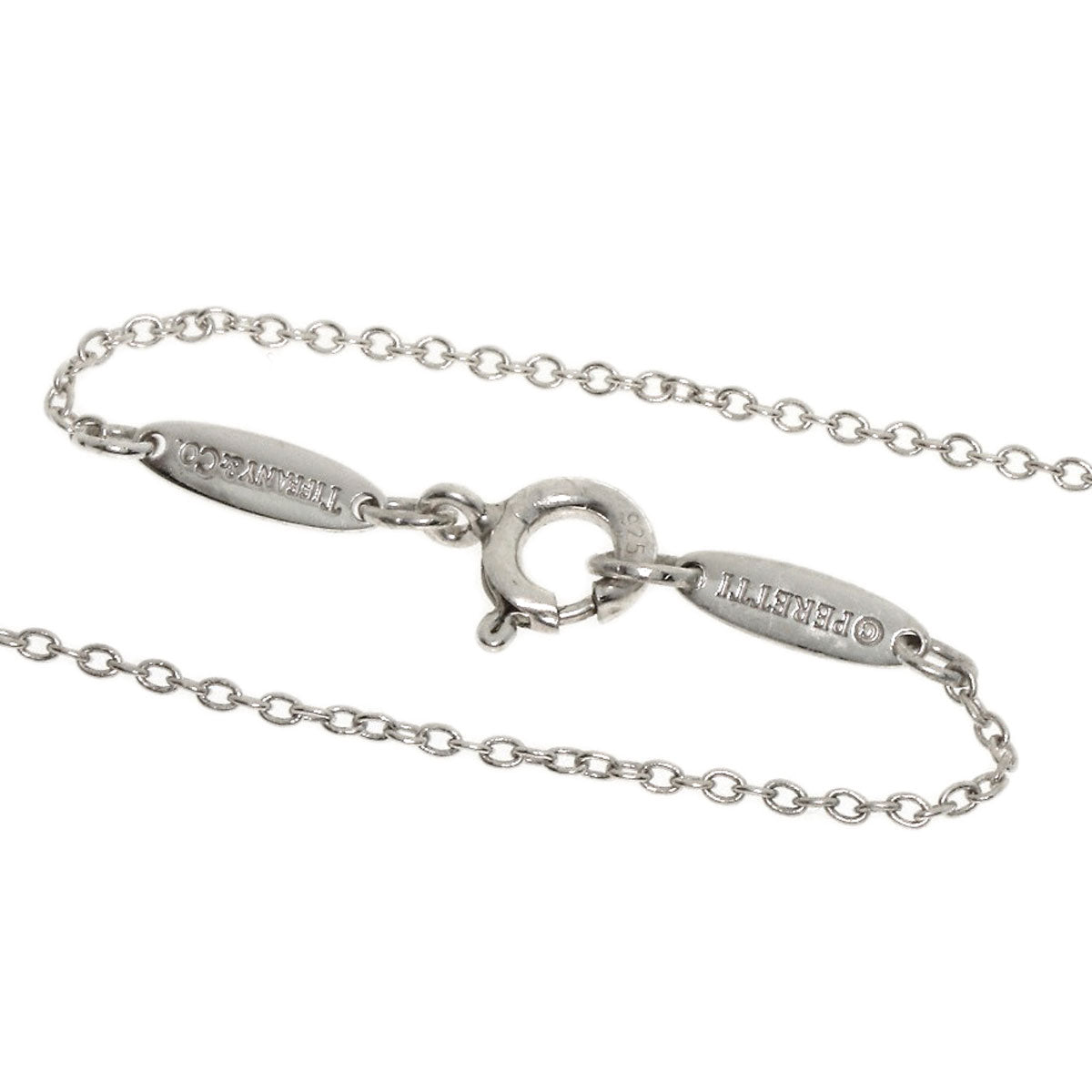 TIFFANY&Co. Open heart Necklace Silver Ladies [Used]