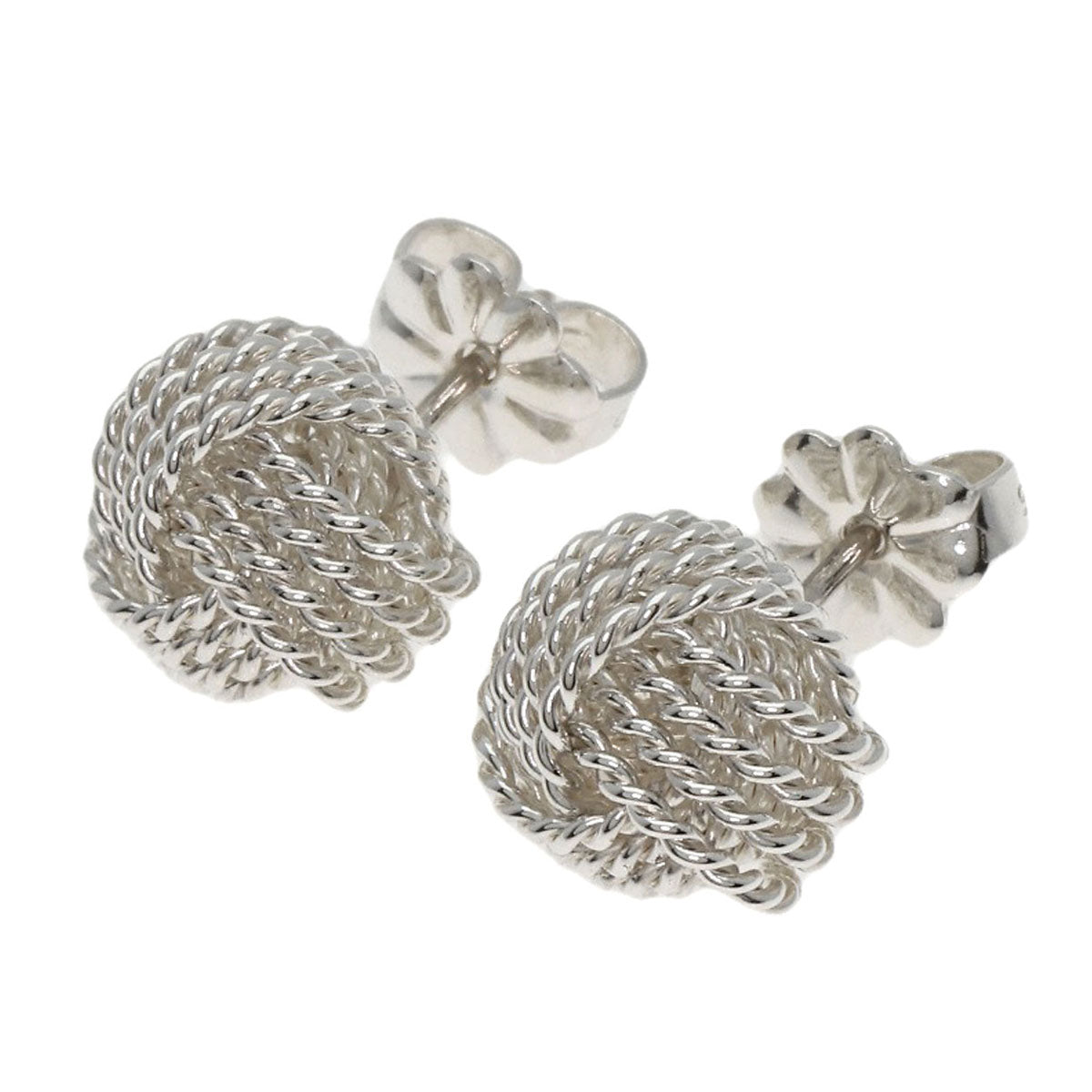 TIFFANY&Co. Somerset Mesh Ball earring Silver Ladies [Used]