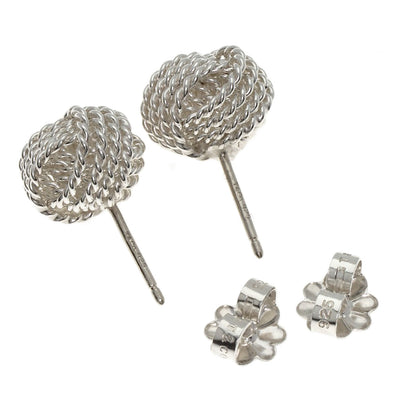 TIFFANY&Co. Somerset Mesh Ball earring Silver Ladies [Used]