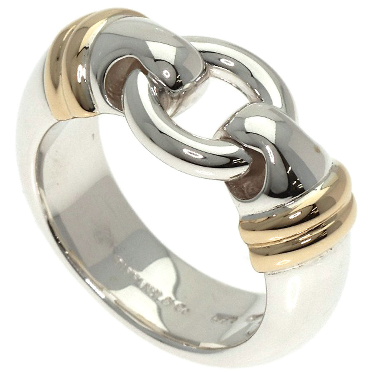 TIFFANY&Co. Vintage circle Ring Silver 18K Yellow GoldLadies [Used]