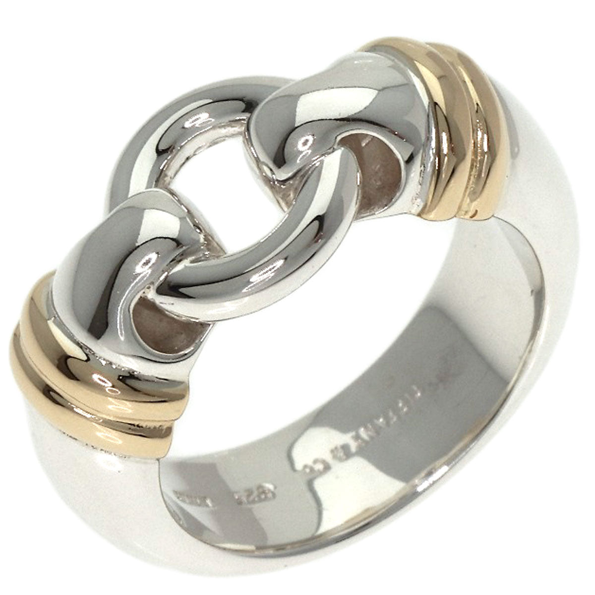 TIFFANY&Co. Vintage circle Ring Silver 18K Yellow GoldLadies [Used]