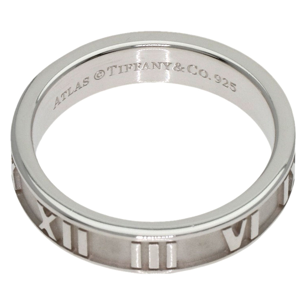 TIFFANY&Co. Atlas Narrow Ring Silver Ladies [Used]
