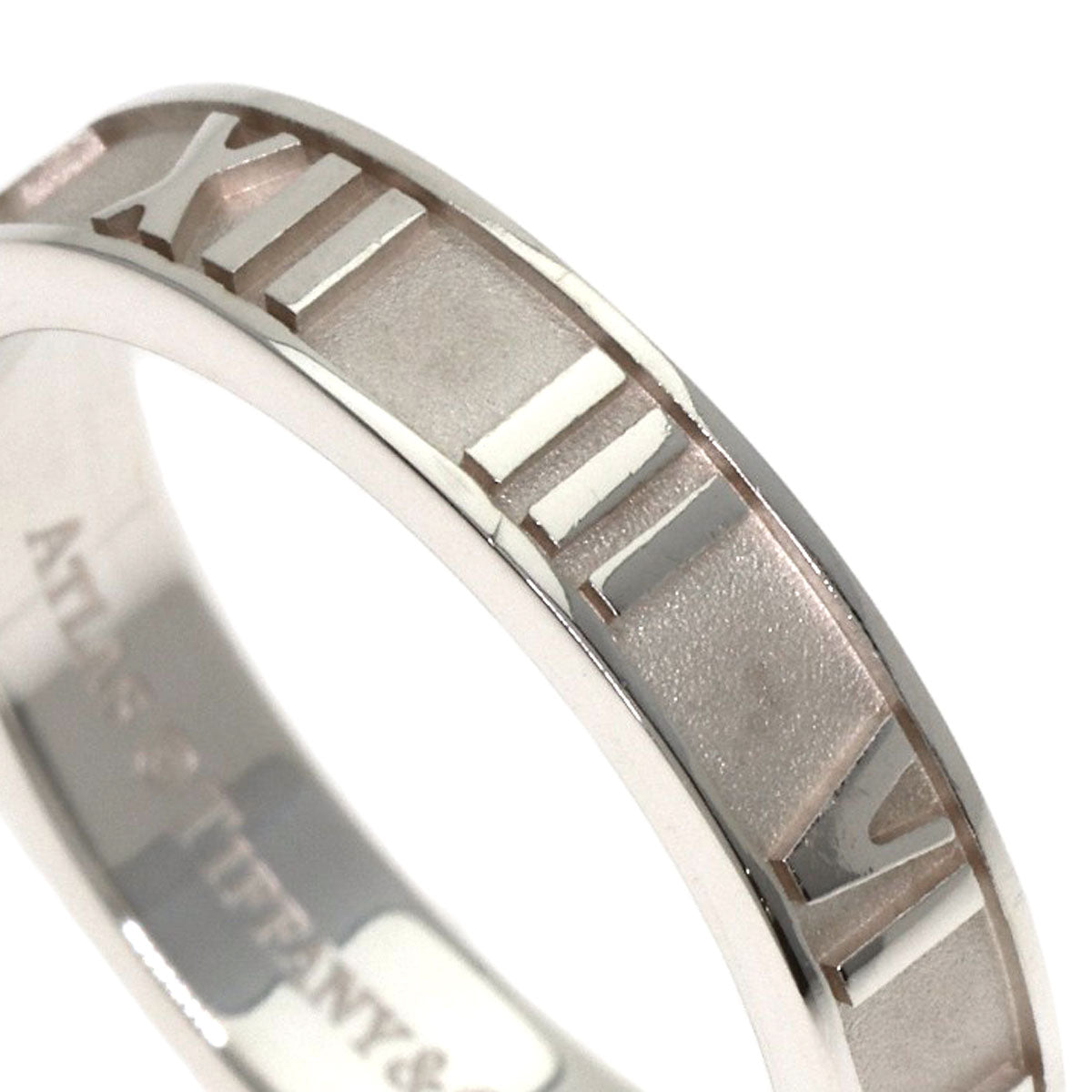 TIFFANY&Co. Atlas Narrow Ring Silver Ladies [Used]