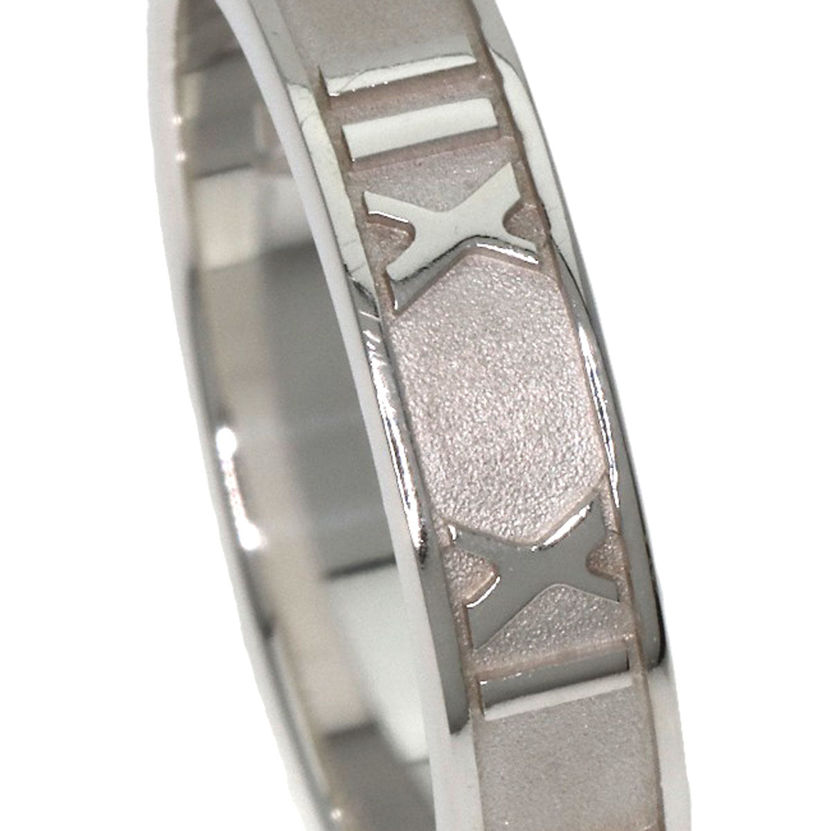 TIFFANY&Co. Atlas Narrow Ring Silver Ladies [Used]