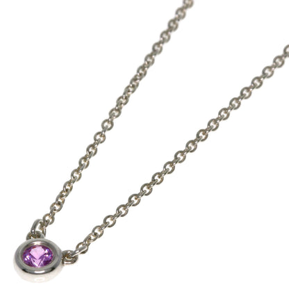 TIFFANY&Co. By The Yard Pink Sapphire Necklace Silver Ladies [Used]