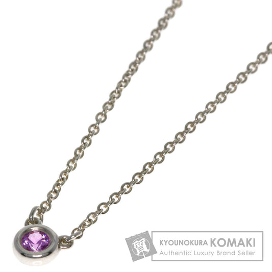 TIFFANY&Co. By The Yard Pink Sapphire Necklace Silver Ladies [Used]