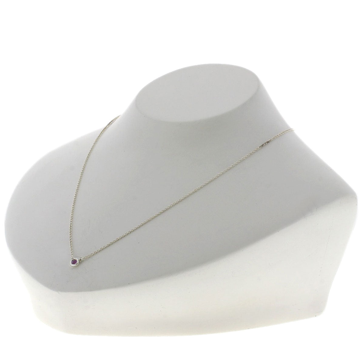 TIFFANY&Co. By The Yard Pink Sapphire Necklace Silver Ladies [Used]