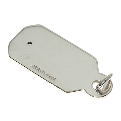 TIFFANY&Co. Tag Plate 1P Diamond Pendant top Silver Ladies [Used]