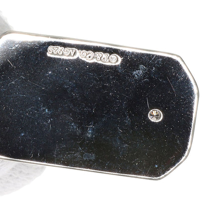 TIFFANY&Co. Tag Plate 1P Diamond Pendant top Silver Ladies [Used]