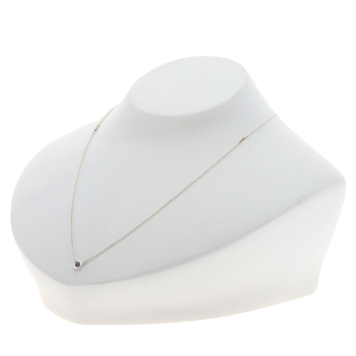 TIFFANY&Co. By The Yard Pink Sapphire Necklace Silver Ladies [Used]