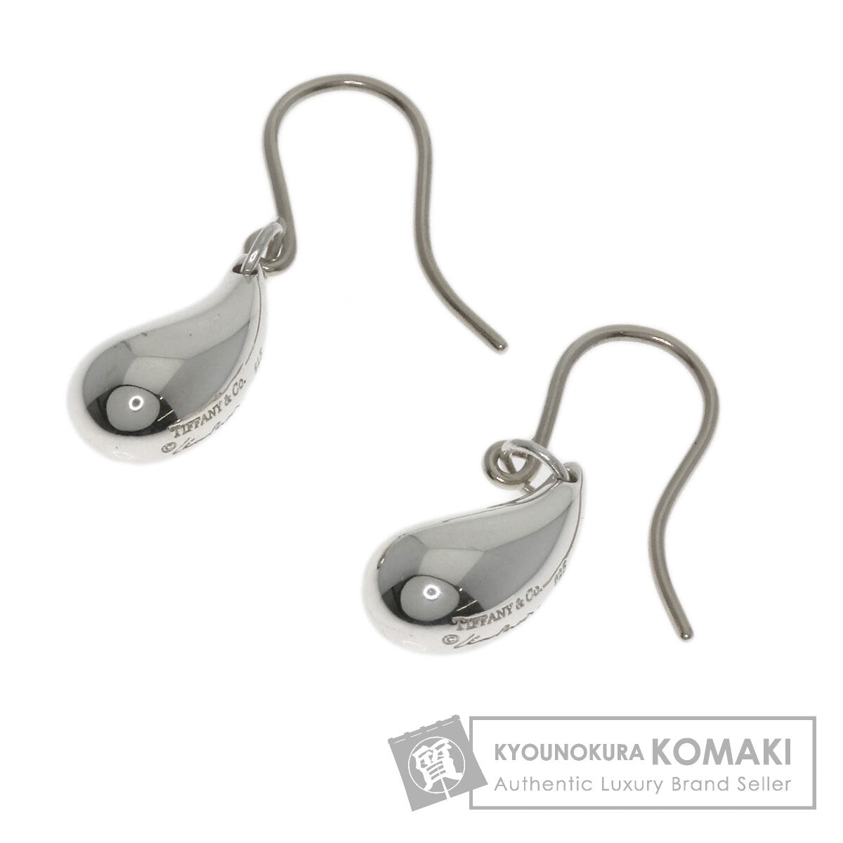 TIFFANY&Co. teardrop earring Silver Ladies [Used]