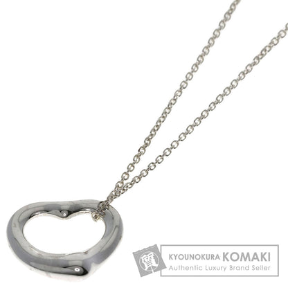 TIFFANY&Co. Open heart Necklace Silver Ladies [Used]