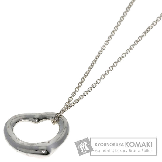 TIFFANY&Co. Open heart Necklace Silver Ladies [Used]