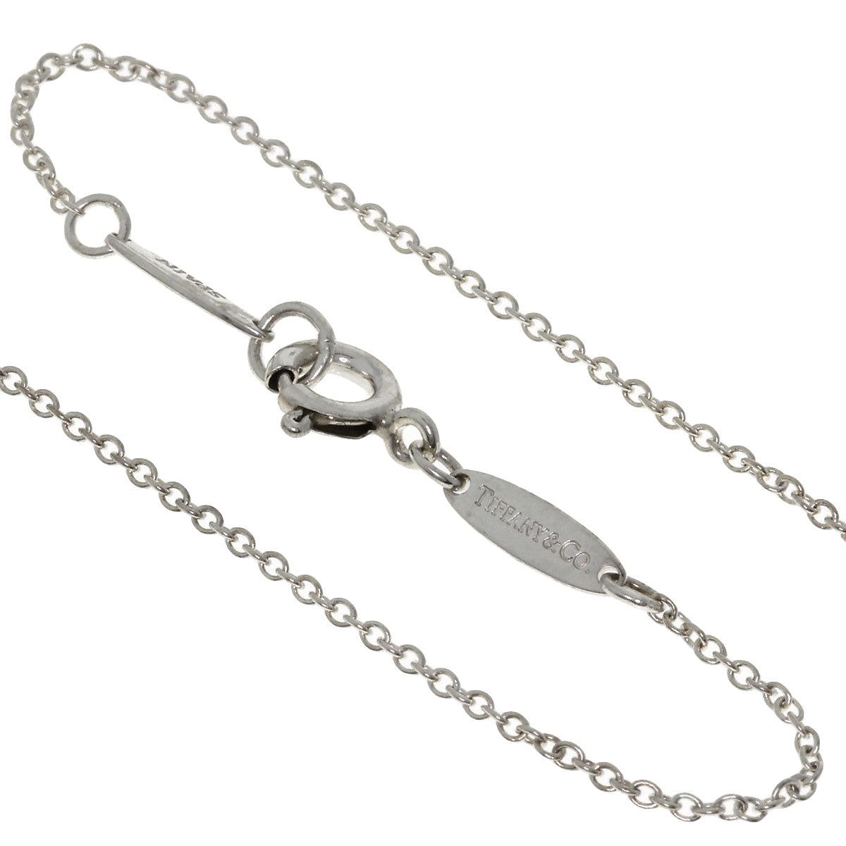 TIFFANY&Co. Open heart Necklace Silver Ladies [Used]