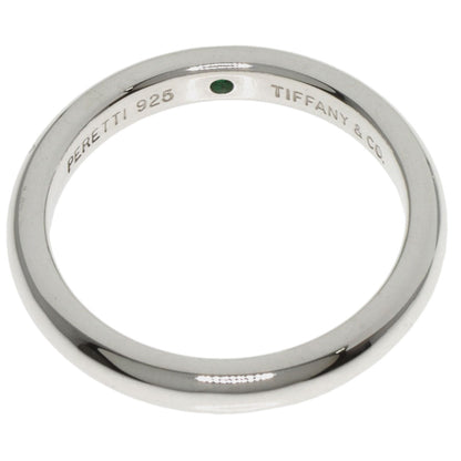 TIFFANY&Co. Stacking Band 1P Emerald Ring Silver Ladies [Used]