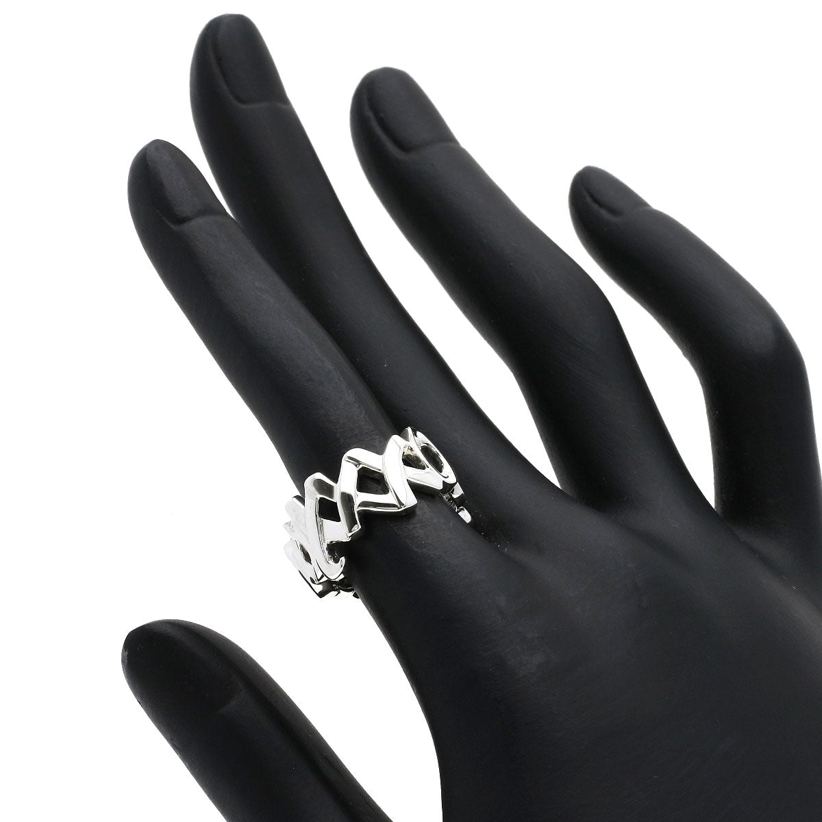 TIFFANY&Co. Love & Kiss Ring Silver Ladies [Used]