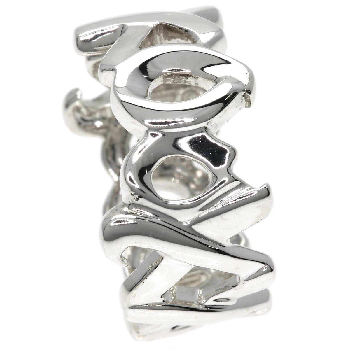 TIFFANY&Co. Love & Kiss Ring Silver Ladies [Used]