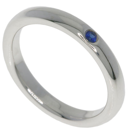 TIFFANY&Co. Stacking Band Sapphire Ring Silver Ladies [Used]