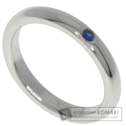 TIFFANY&Co. Stacking Band Sapphire Ring Silver Ladies [Used]