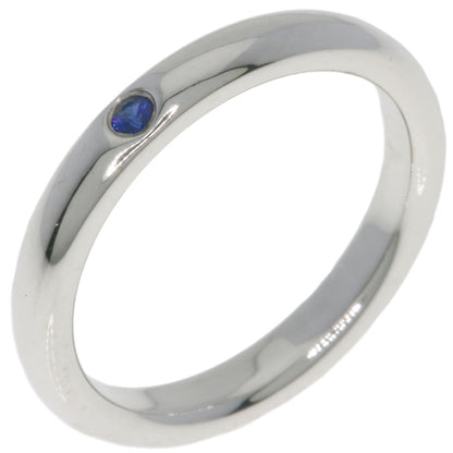 TIFFANY&Co. Stacking Band Sapphire Ring Silver Ladies [Used]