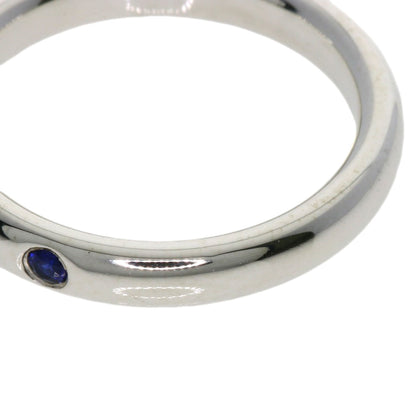 TIFFANY&Co. Stacking Band Sapphire Ring Silver Ladies [Used]