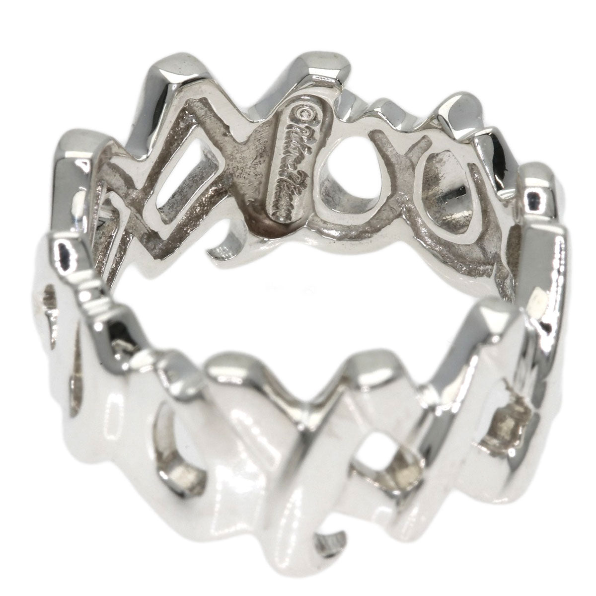 TIFFANY&Co. Love & Kiss Ring Silver Ladies [Used]