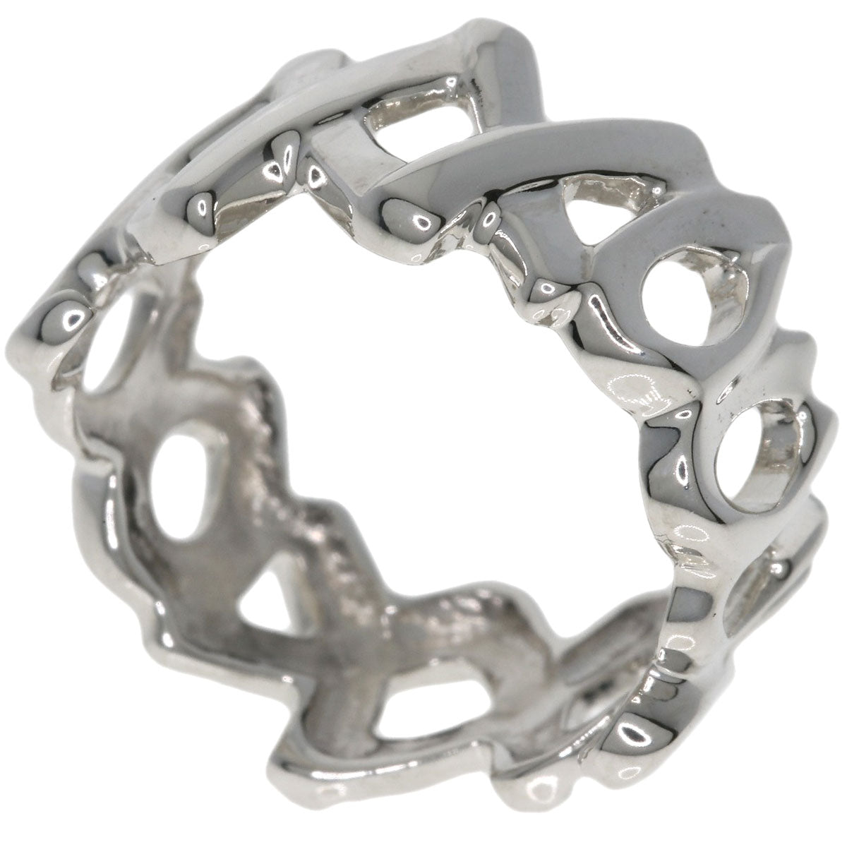 TIFFANY&Co. Love & Kiss Paloma Picasso Ring Silver Ladies [Used]