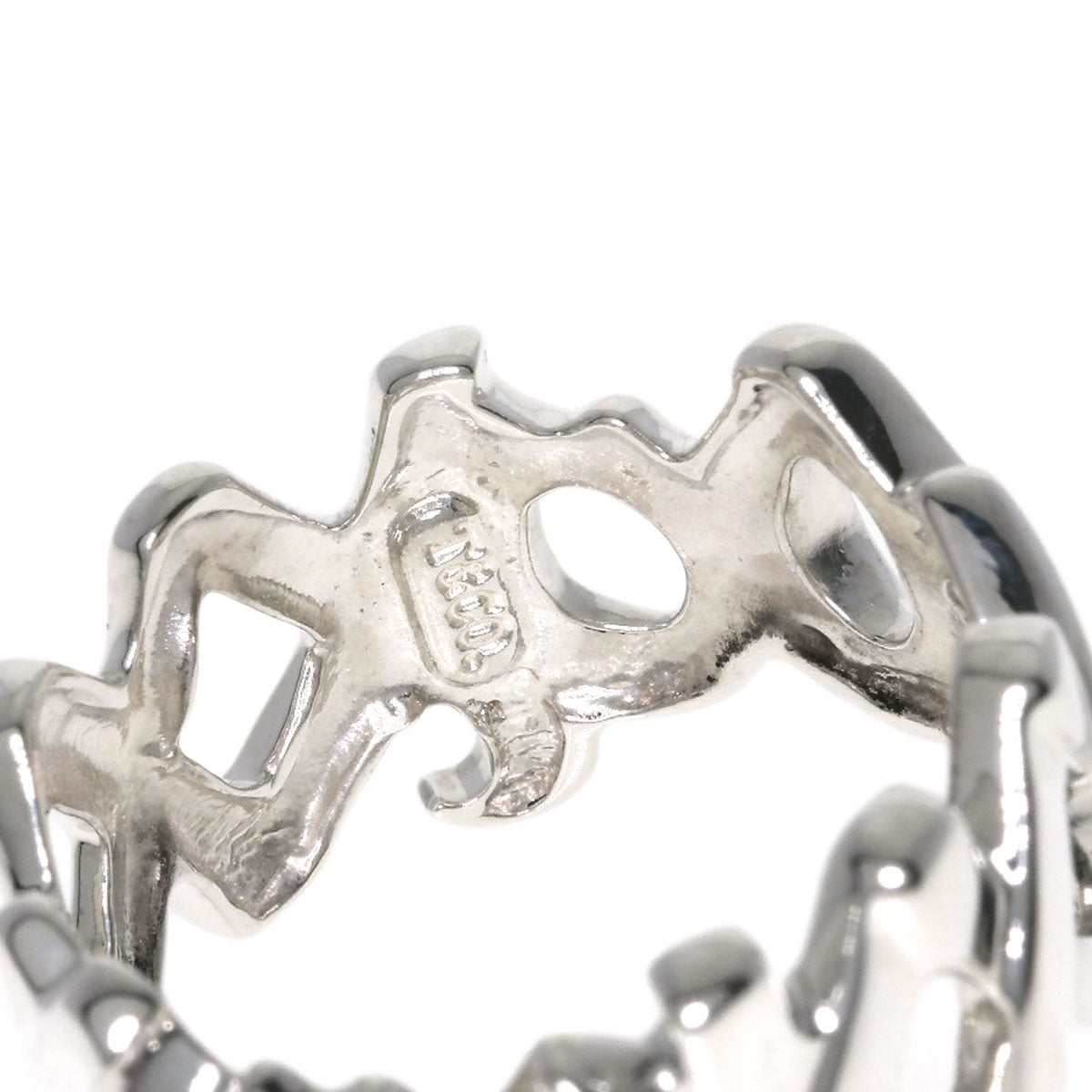 TIFFANY&Co. Love & Kiss Paloma Picasso Ring Silver Ladies [Used]
