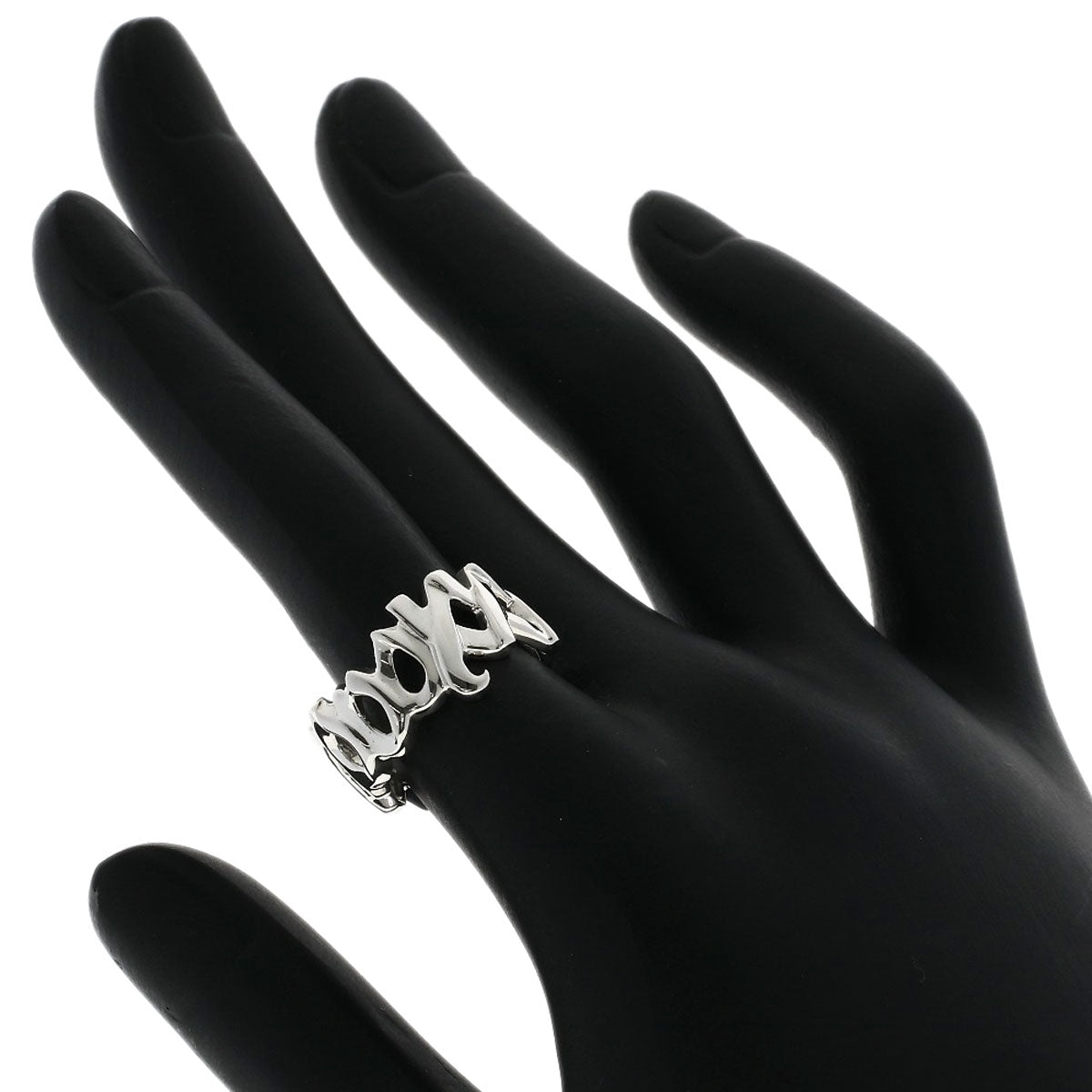 TIFFANY&Co. Love & Kiss Paloma Picasso Ring Silver Ladies [Used]