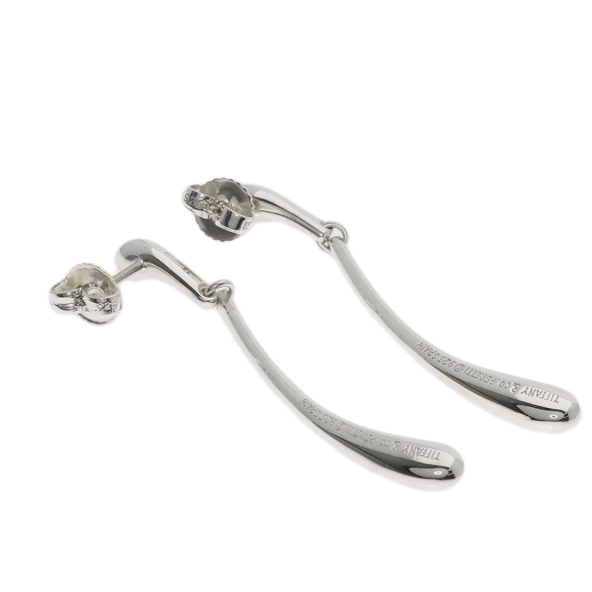 TIFFANY&Co. Elongated Teardrop earring Silver 14KLadies [Used]