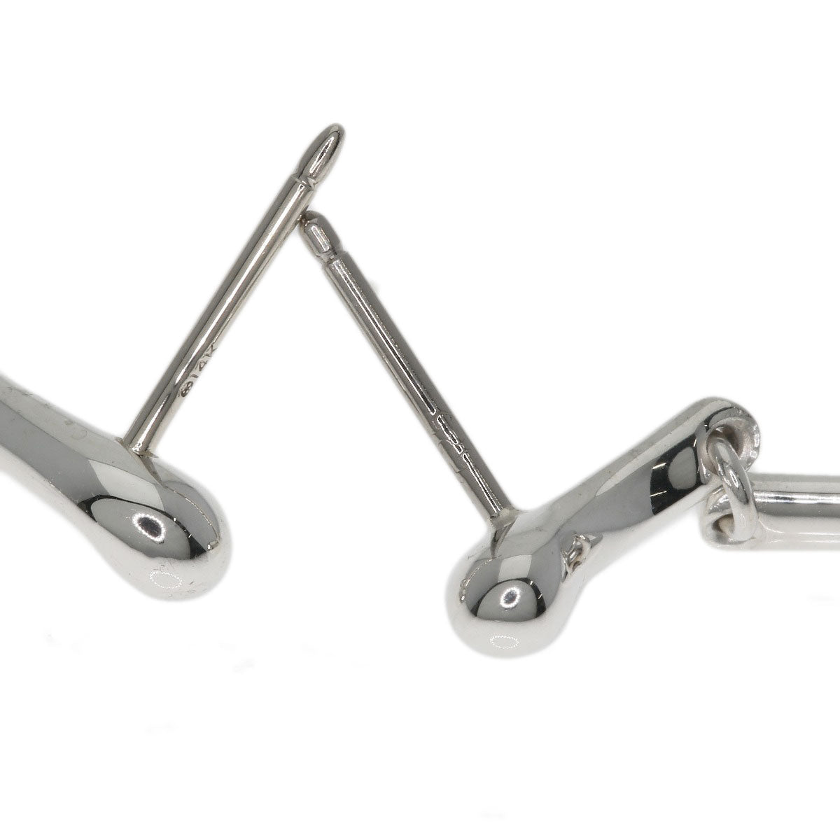 TIFFANY&Co. Elongated Teardrop earring Silver 14KLadies [Used]