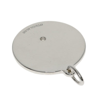 TIFFANY&Co. Diamond Round Plate Pendant top Silver Ladies [Used]